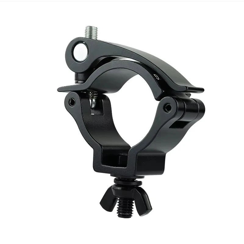4-Piece black aluminum clip-on light accessory light hook, suitable for stage lights, par lights, moving head lights