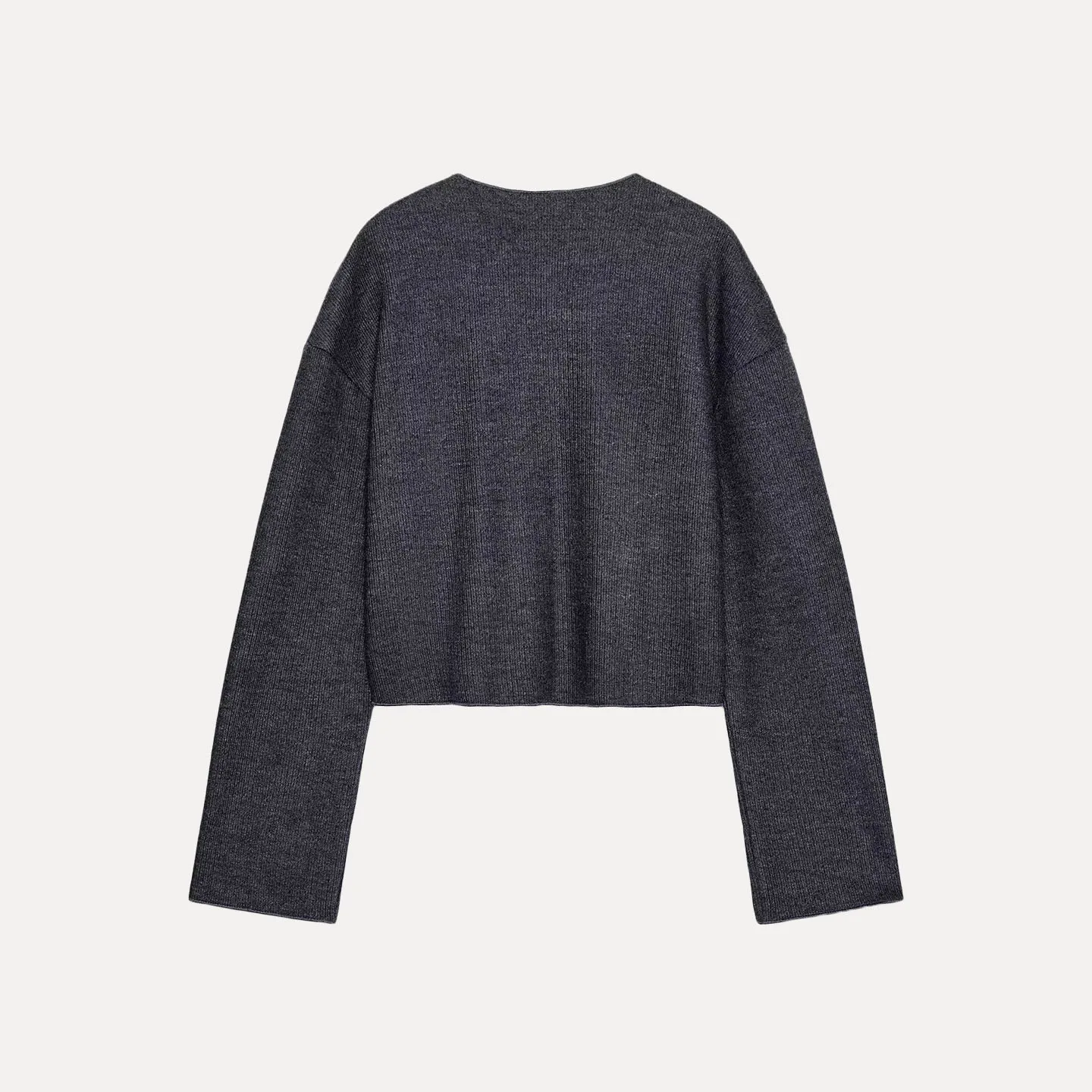 Z 2025 Nieuwe Faion Dames Losse Bloemen Teaded Jas Ele Veelzijdige Sve Lange Ronde Ne Ort Gebreid Vest