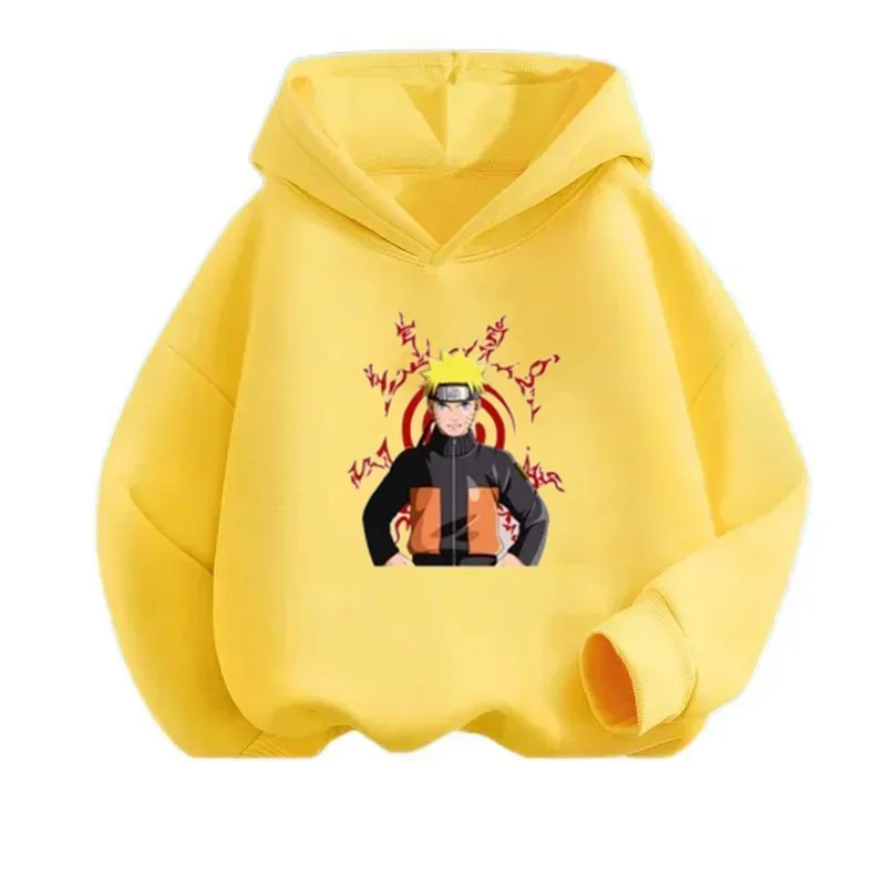 

2024 Baby Spring Clothes Boy Tops 2 to 12 Year Sweatshirt for Children Girl Naruto Outerwear Hoodie Clothing Mother Kids