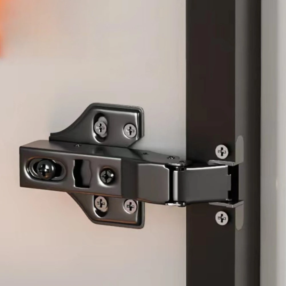 

2pcs Aluminum Frame Cabinet Door Hinges Bookcase Display Cabinet Alloy Window Glass Door Hinges Damping Buffer Bisagra Hinge