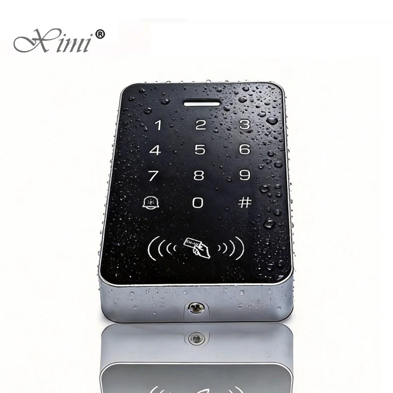 

Dual frequency RFID Access Control Keypad IP65 Waterproof 125KHZ And 13.56Mhz Door Lock Opener Keyboard System