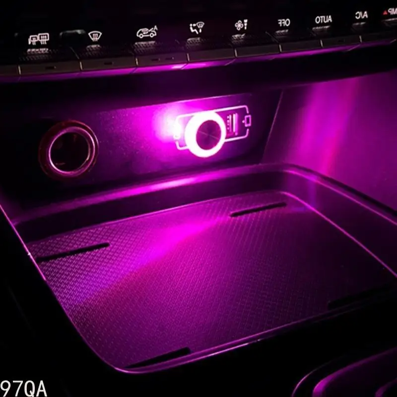 

97QA автомобиль USB окружающие светильники Портативные светодиодные атмосферные лампы внутренние декоративные огни