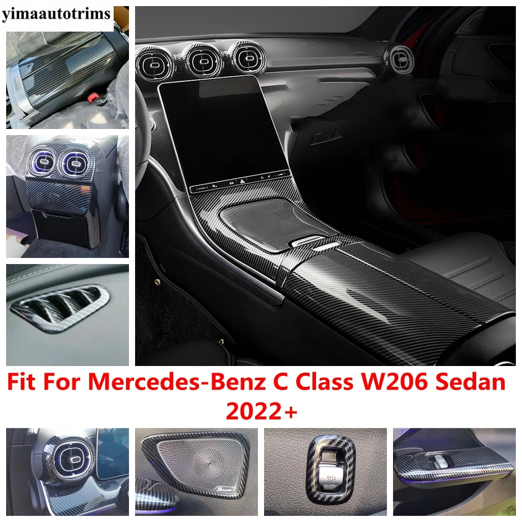 

Window Lift / Speaker / Water Cup Panel / Air AC Outlet Vents Cover Trim For Benz C Class W206 Sedan 2022 2023 2024 Accessories