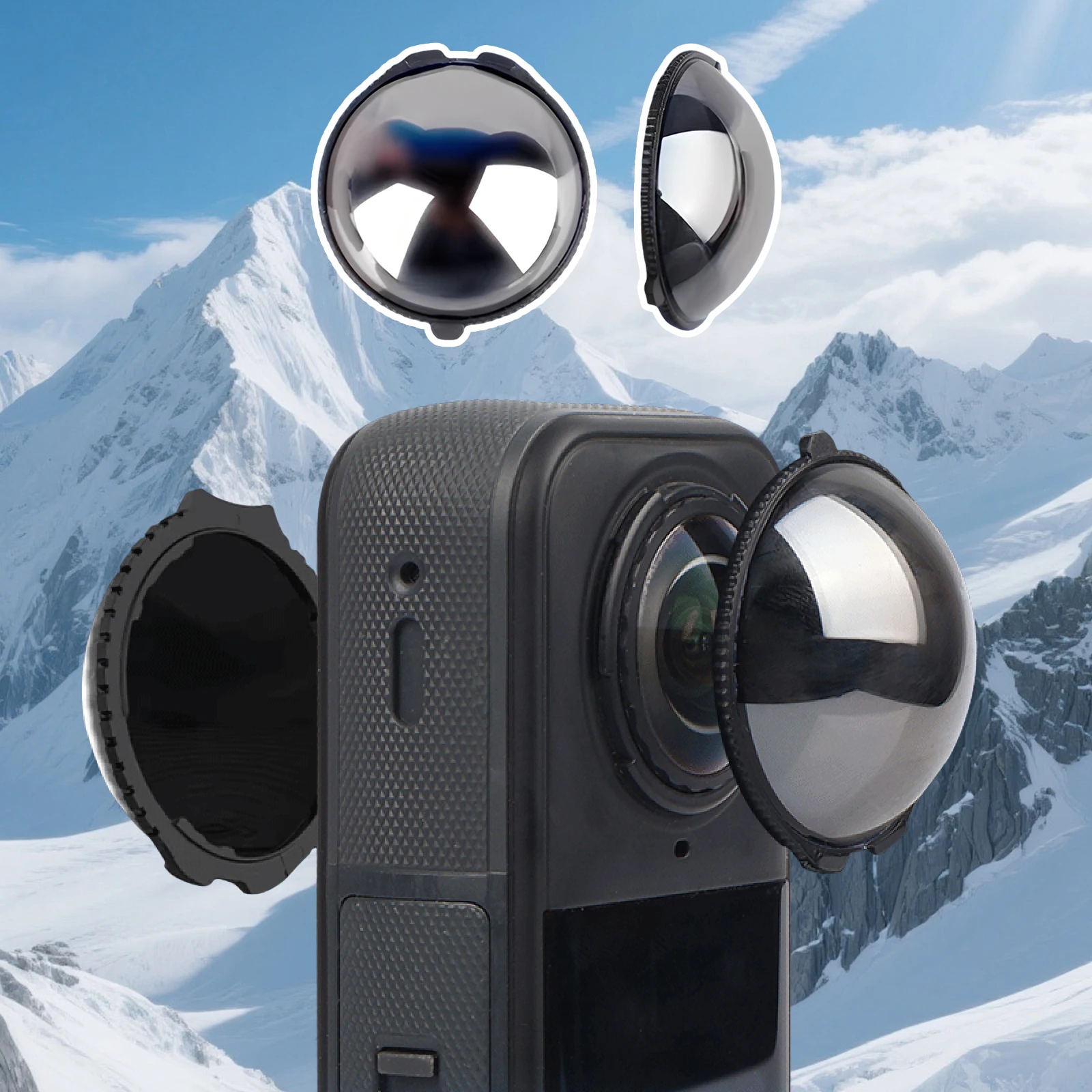 

2pcs ND Filters Cinematic Motion Blur Tempered Glass Filter Light Reduction Screw On for Insta 360 X5 Original Accessories