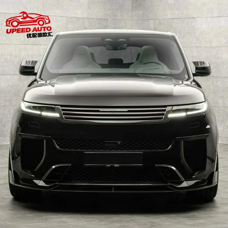 Suitable for Range Rover Sport Front Lip Skirt Rear Diffuser Spoiler Hood Wide Msy Style Dry Carbon Fiber Body Kit