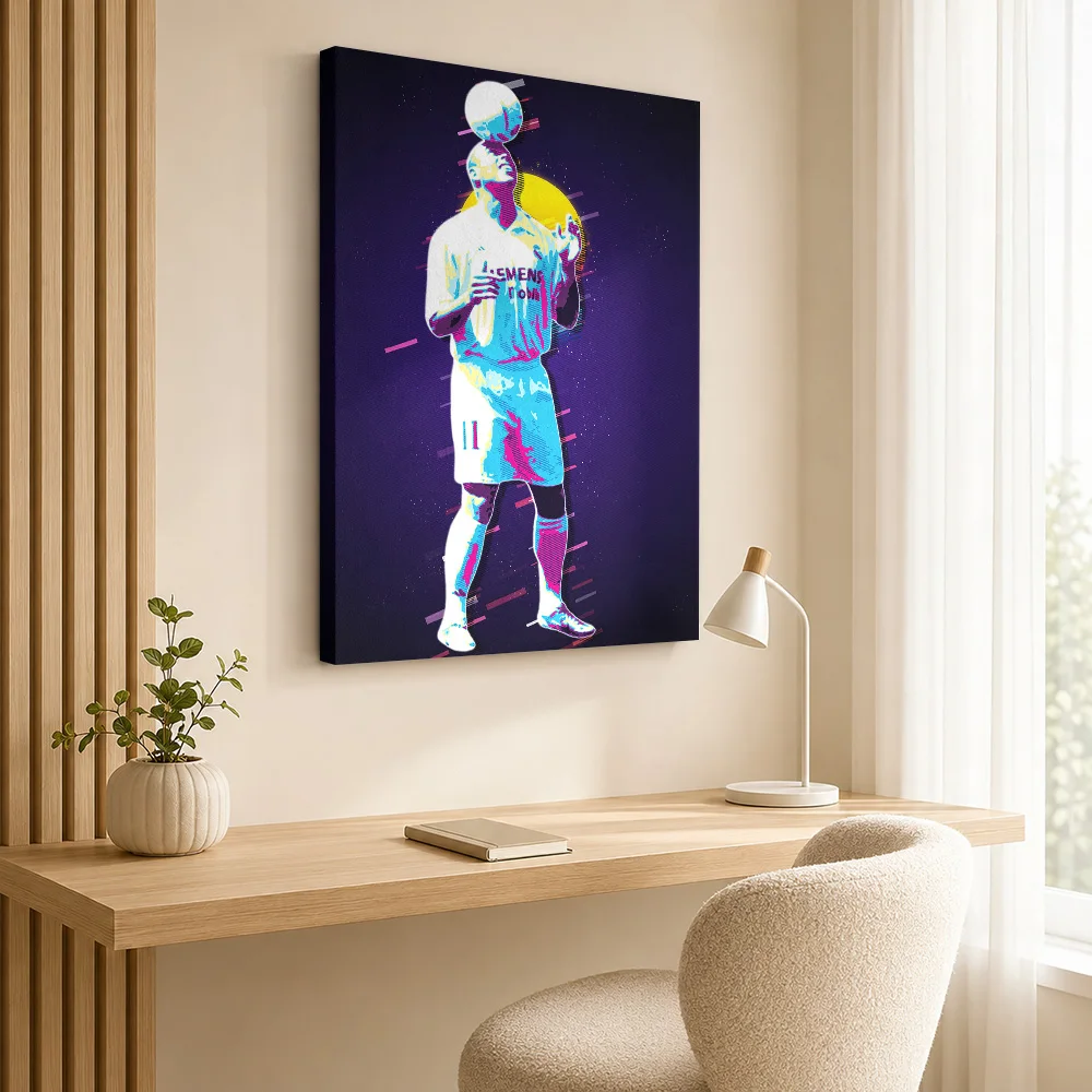 Gareth Bale Soccer Tribute Canvas Print Poster Retro Style Wall Decor With Personalized Photo For Home Gym Ideal Supporter Gift