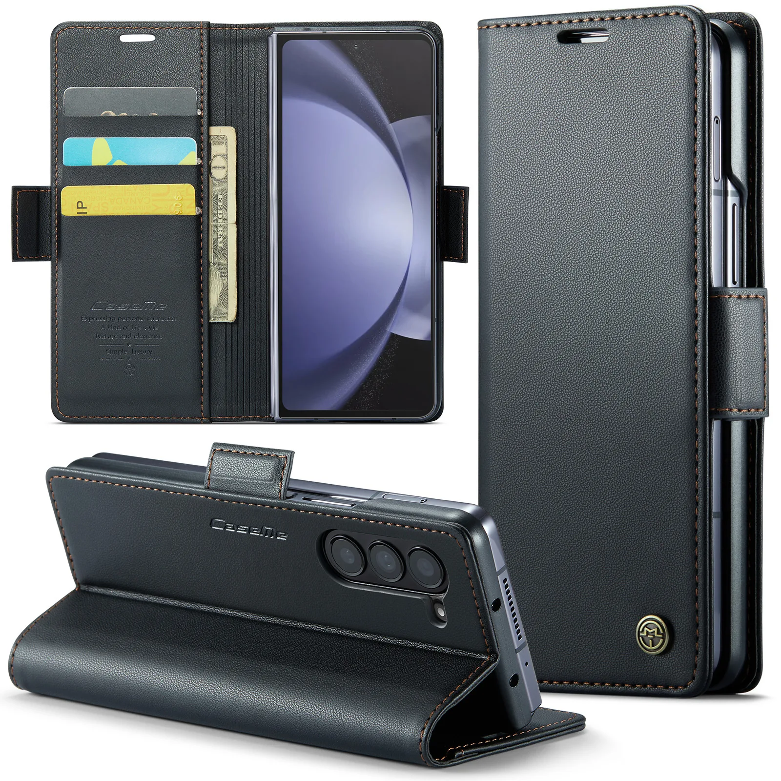 Magnetic Durable PU Leather Phone Case for Samsung Galaxy Z Fold 7 6 5 Fold6 Fold5 5G Wallet with Card Holder Shockproof Cover - AliExpress 202192403 Magnetic Durable PU Leather Phone Case for Samsung Galaxy Z Fold 7 6 5 Fold6 Fold5 5G Wallet with Card Holder Shockproof Cover - AliExpress 202192403