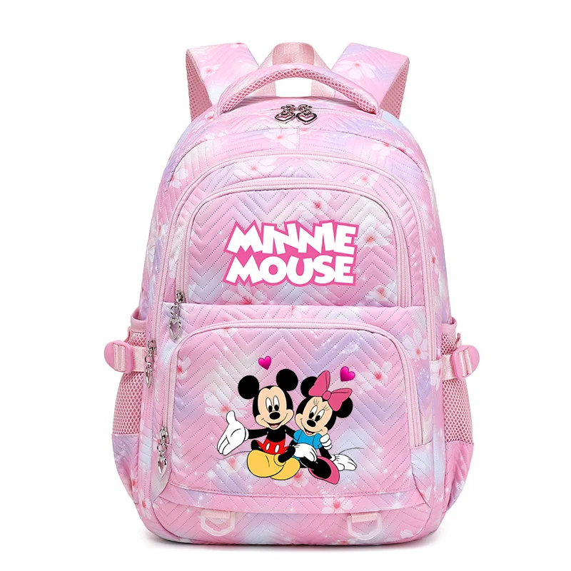 Disney Mickey Minnie Mouse Waterproof Women Backpack Female Travel Bag Backpacks Schoolbag for Teenage Girls Bookbag Mochila