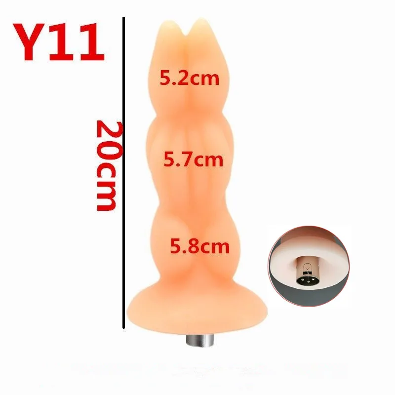 Sex Machine Attachments Dildos for Sex Machine with 3XLR Connector Extra long and extra thick vibrator for women