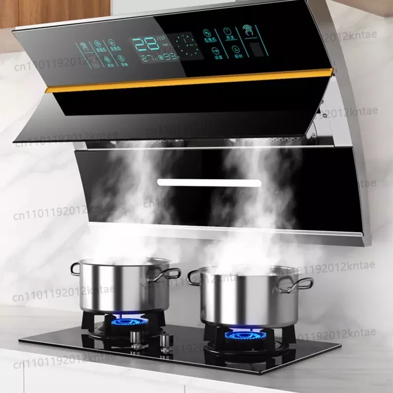 Supplier 90cm  electric chimney Customize logo wall mounted screen touch inox range cooker hood