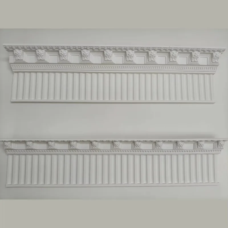 JM1057 Ceiling Decoration Material PU Lines Carved Ceiling Corner Lines PU Decoration Building Materials