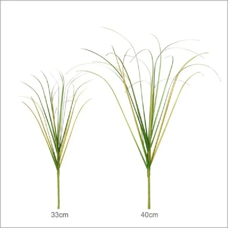 10pcs/lot Simulation Onion Grasses Floral Auditorium Decor Artificial Green Plants Grass Small Bend Reed Plant Garden Decoration