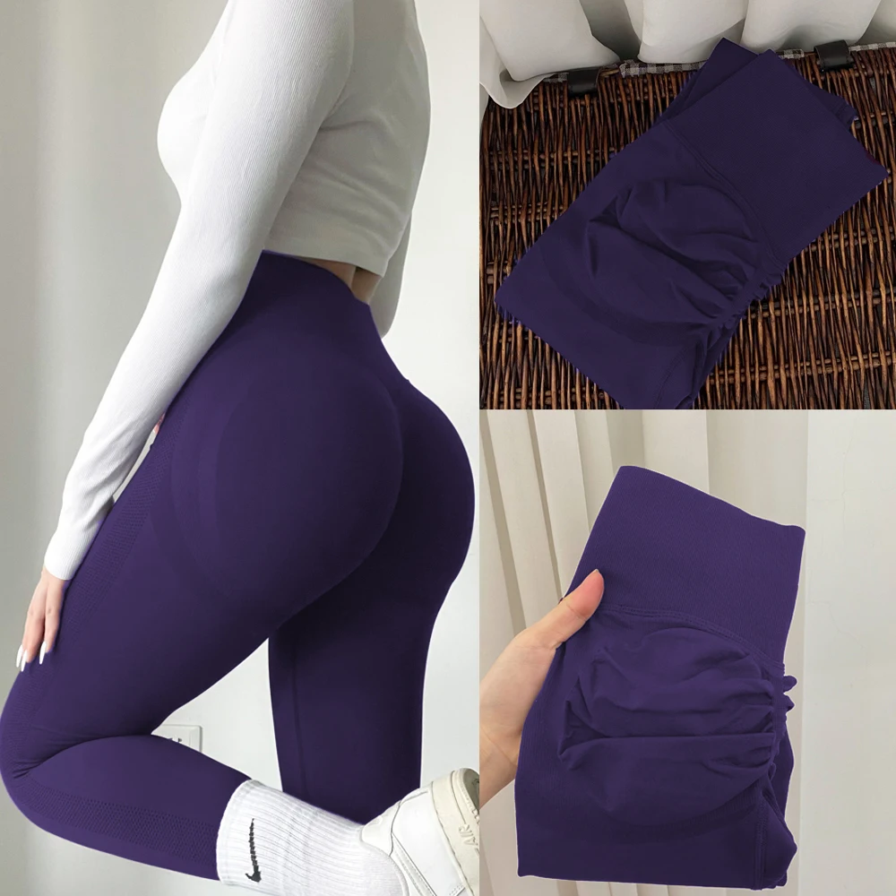 Yoga Leggings Frauen Fitness Läuft Hohe Taille Dünne Hosen Push-Up Sport Scrunch Butt Legging Gym Athletisch Jogging Workout Weibliche – Detail 3