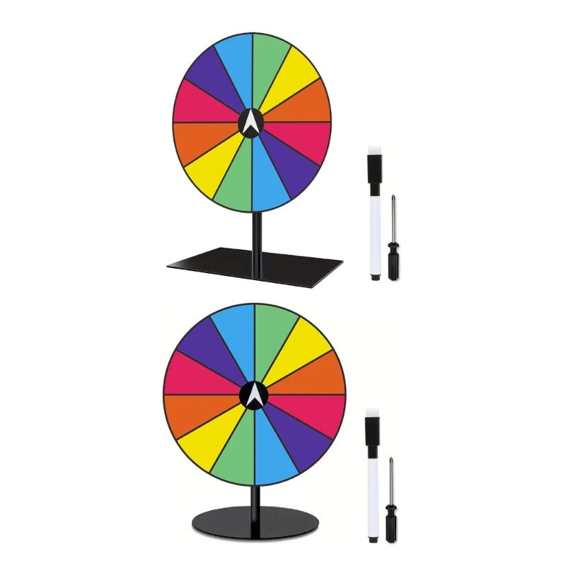 

Rainbows Colored Rotating Game Device Includes Storage Friendly Collapsible Base
