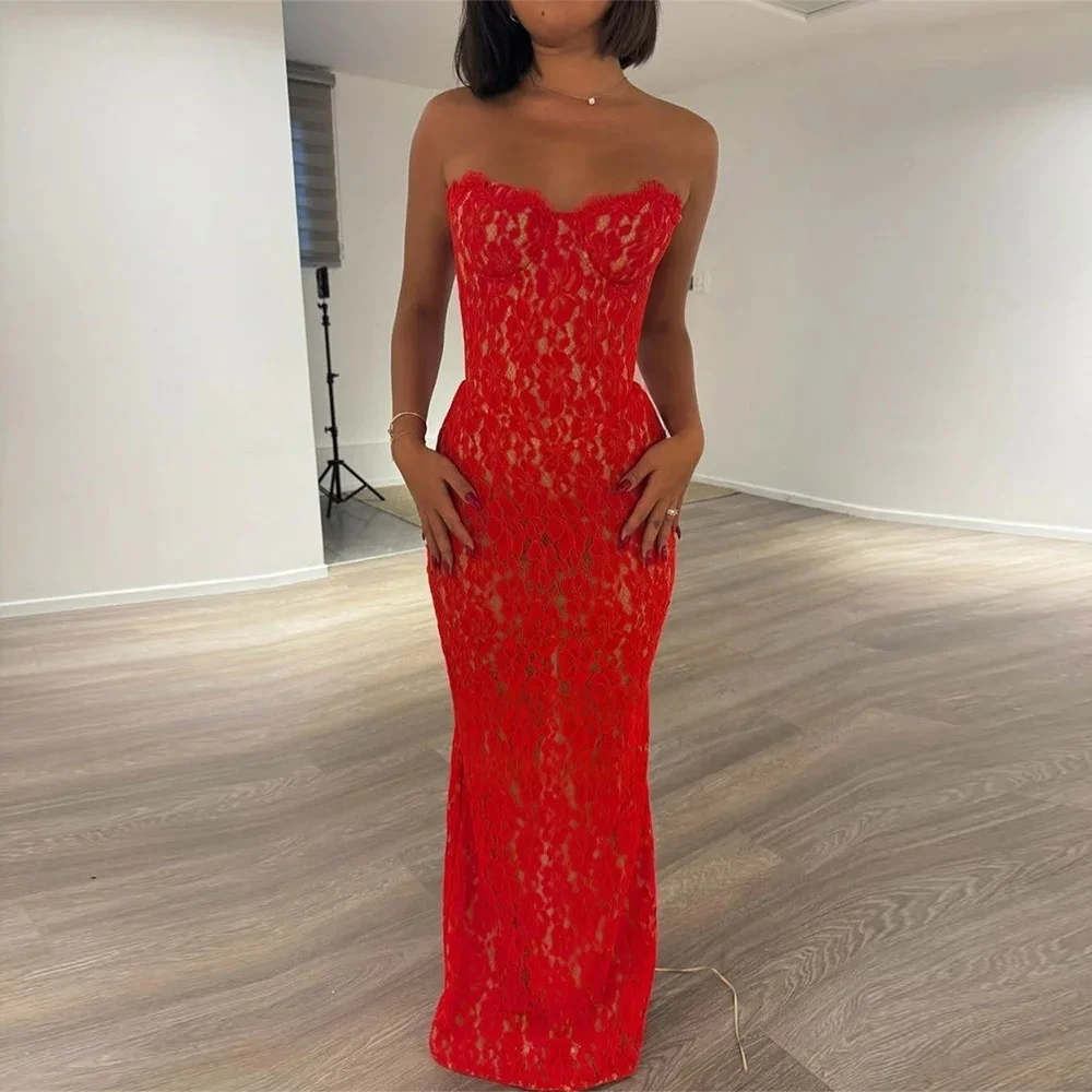 

Красное милое кружевное длинное платье на заказ Вечерние платья для выпускного вечера Pastrol унисекс Джерси Ретро Дубай Саудовская Аравия по индивидуальному заказу