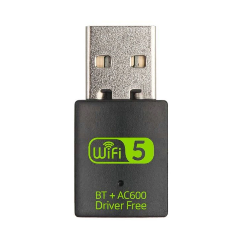 600Mbps USB Wifi Adapter Driver Free Bluetooth 5.0 Dual Band Network Card Dongle For Windows XP/7/8/8.1/10