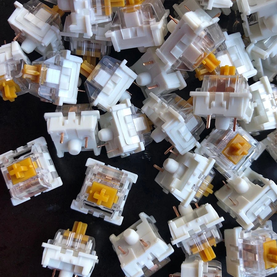 Outemu Switch Dustproof Linear Tactile Clicky Silent 3Pin مفاتيح للوحة المفاتيح RGB LED SMD Gaming متوافقة مع مفتاح MX