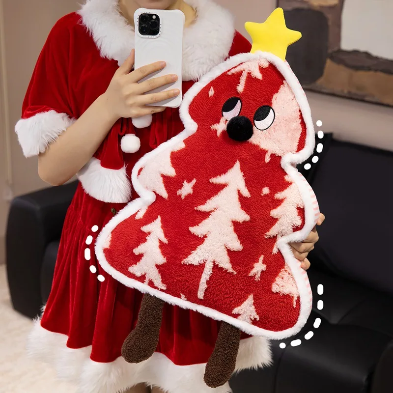 クリスマスツリーぬいぐるみ枕ドーパミンデザインかわいいソフトぬいぐるみ装飾オフィス寮ソファ寝室かわいいギフト友人