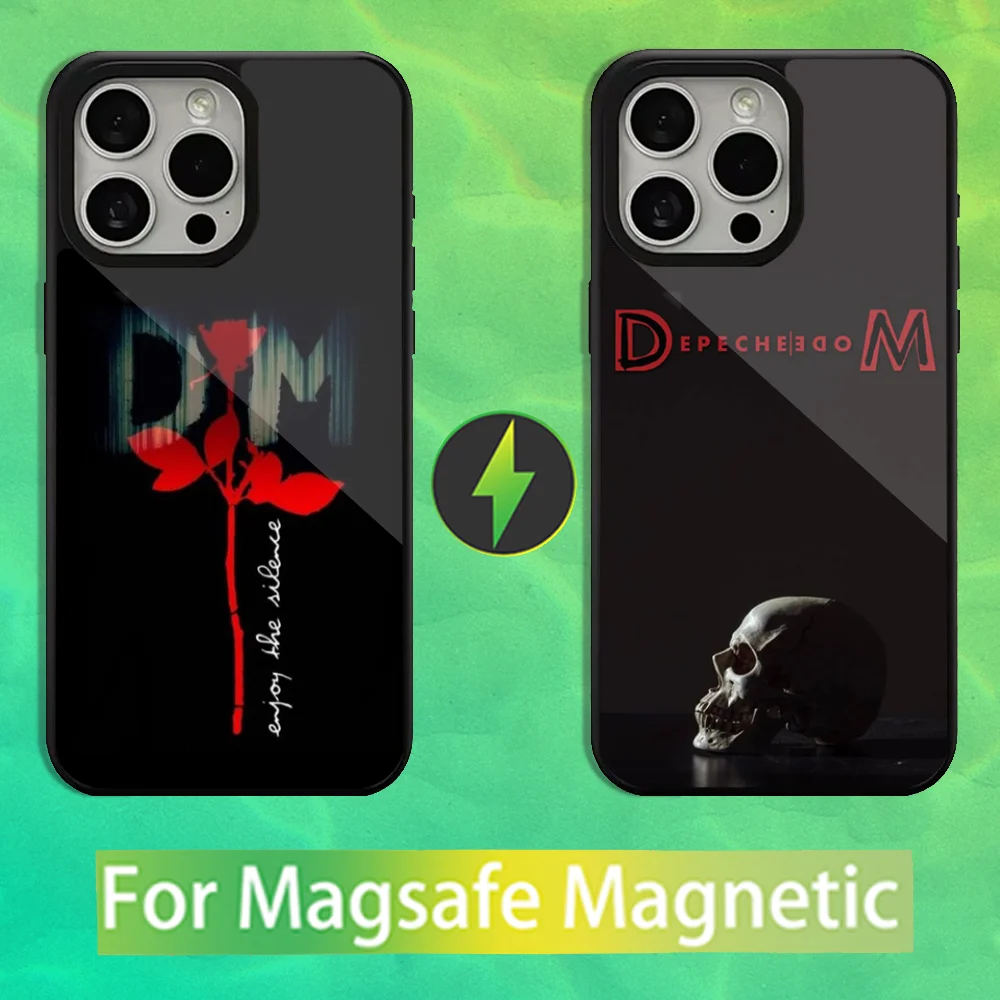 

D-Depeches M-Modes Band Phone Case For iPhone 16,15,14,13,12,11,Pro,Max,Plus,Mini,Magsafe,Magnetic Wireless Charging Case