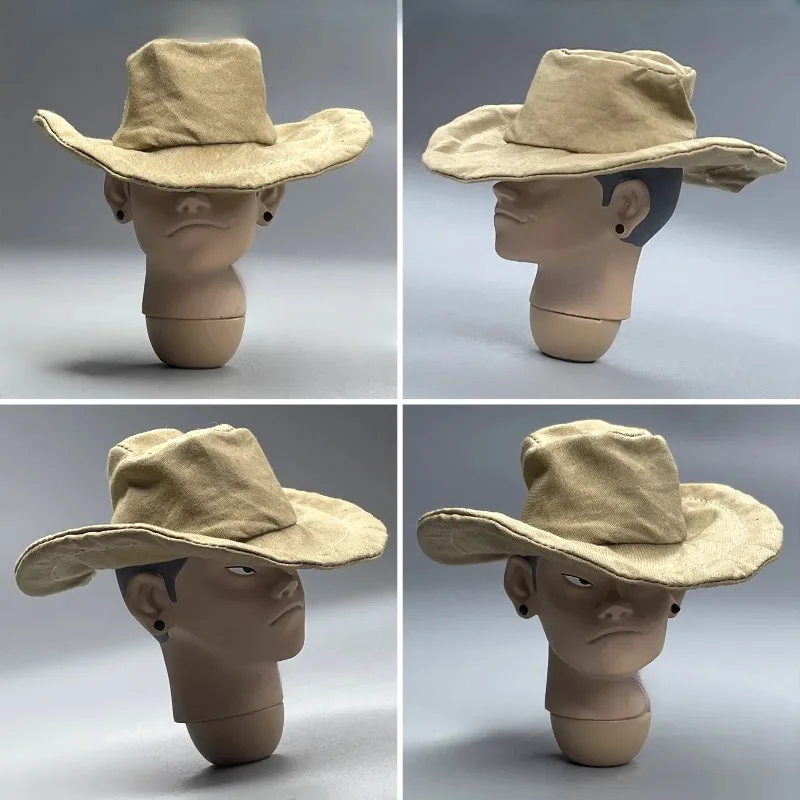 

CROWDHTOYS Модель регулируемой шляпы из проволоки с маленькой головкой, трёхцветная, в модном стиле, для фигурок солдат 1/6 масштаба, 12 дюймов, для декора игрушечных фигурок