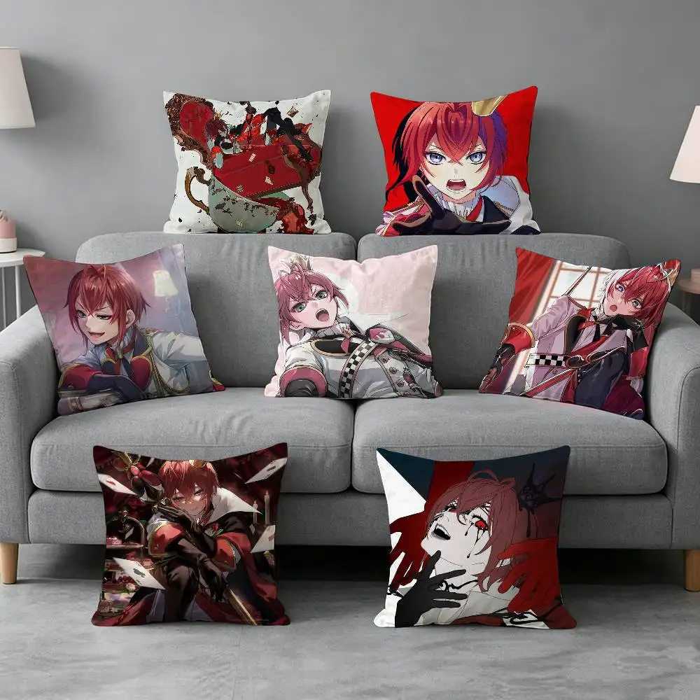 Cool Twisted-Wonderland Manga-a Pillow cover Simple solid color design Surprise For Multiple Bedroom Styles.