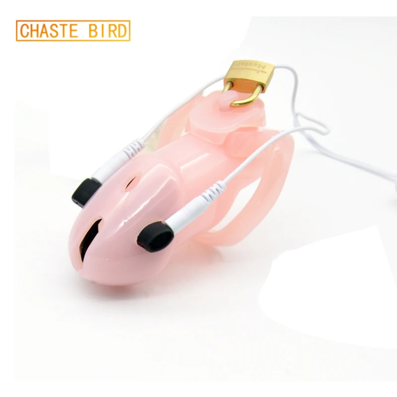 Chaste Bird Male Polycarbonate Electro Chastity Cage Device Locking New Arrival 4 Colors to choose A178