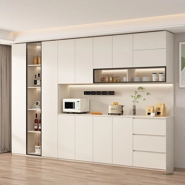 Wine Cabinet Solid Wood Living Room Dining Room Easy Assembly Sturdy Durable Stable Construction Space Saving Comfortable