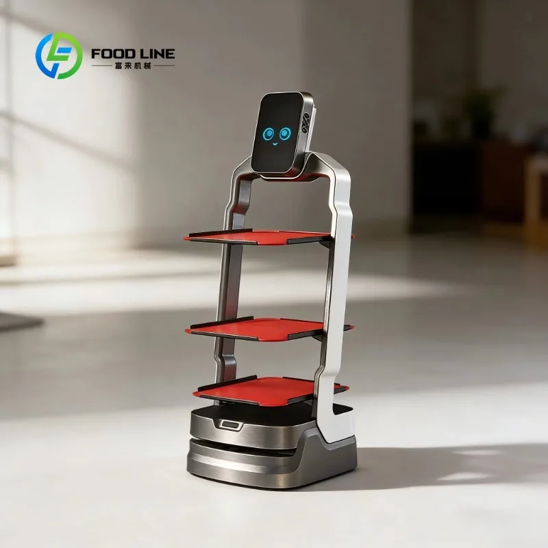 Customized Advanced Obstacle Avoidance Food Delivery Robot, Intelligent Serving Robot for Restaurant & Commercial Use