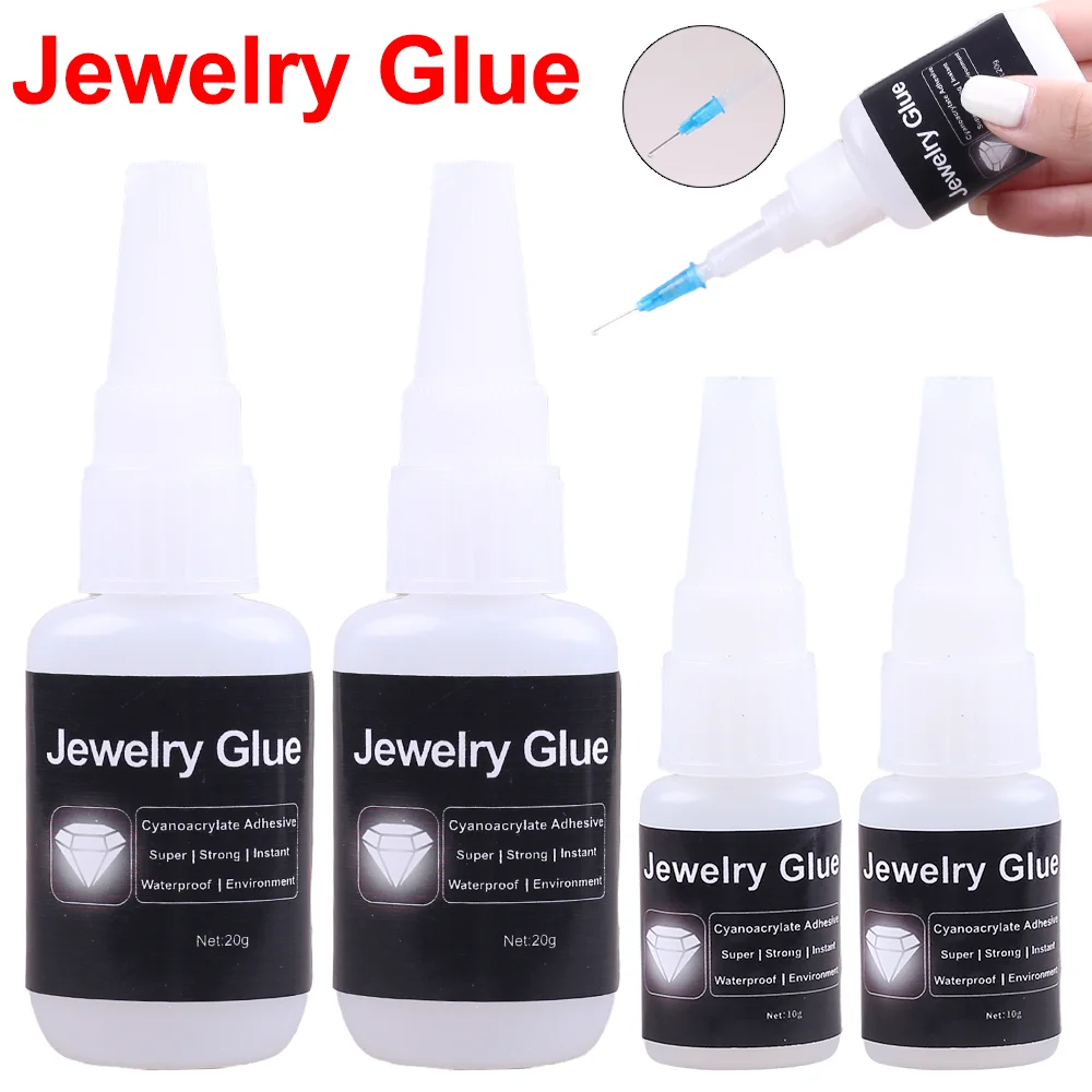 Transparent Super Jewelry Gemstone Glue Extra Strong Contact Instant Adhesive Fast Cyanoacrylate 502 DIY Car Craft Leather Glass