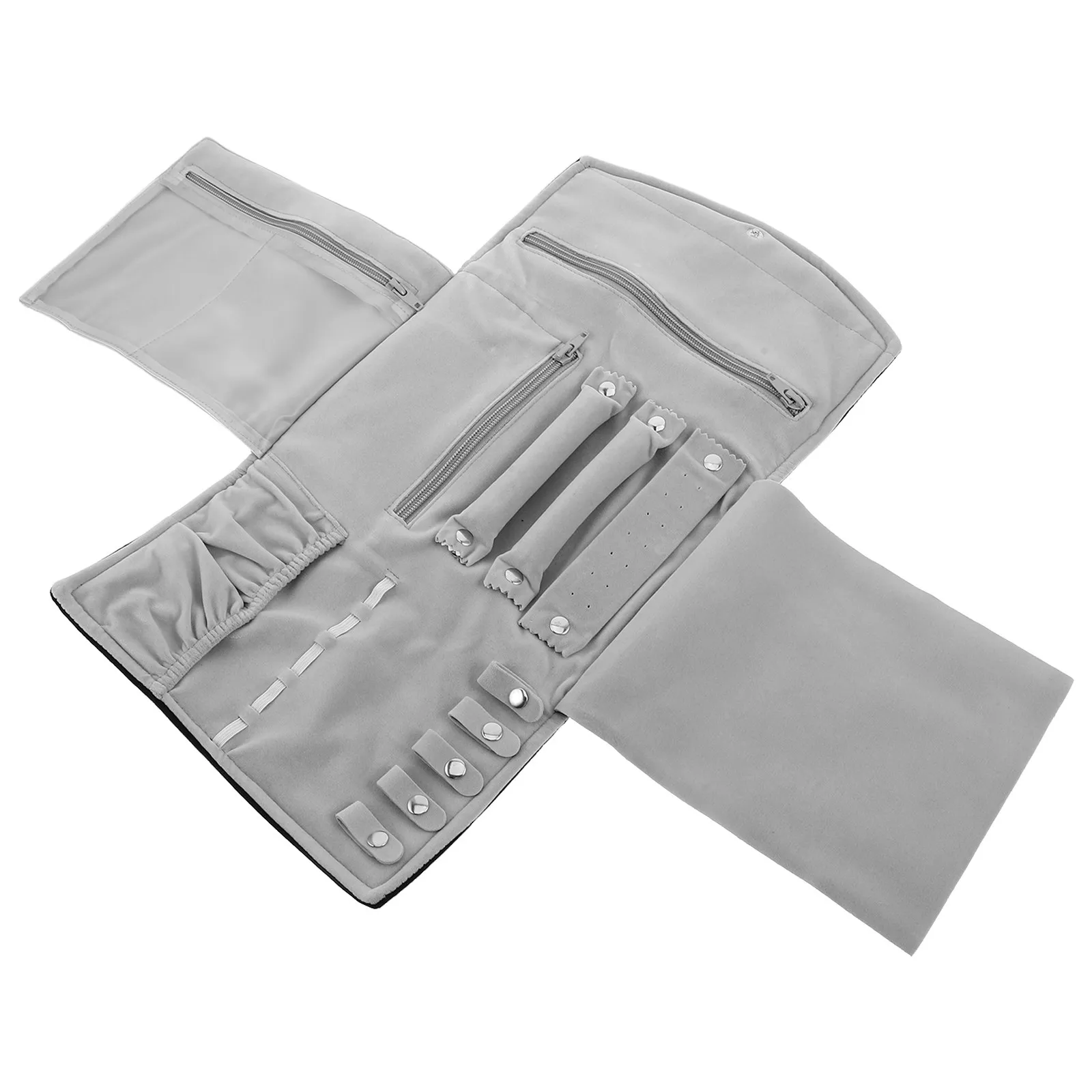 

Сумка-органайзер для украшений с несколькими отделениями, дорожный футляр для хранения ожерелий, колец, серег, портативный, устойчивый к царапинам, дорожный чехол для украшений