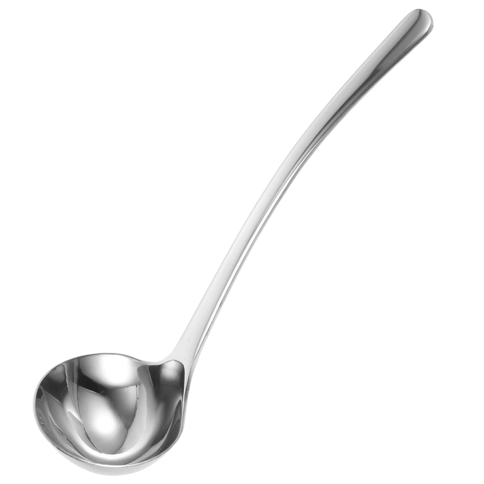 

Stainless Steel Soup Spoons Long Handle Serving Table Ramen Noodles Hand-Pulled