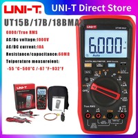 UNI-T 15B MAX 17B MAX Automatic Digital Range Multimeter DMM AC/DC 1000V Voltage Current True RMS Resistance Capacitance Tester