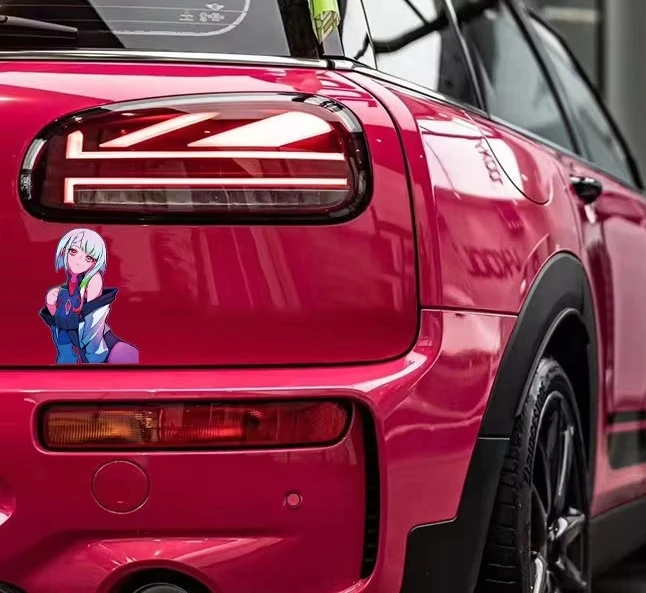 Lucy Cyberpunk Edgerunners Anime Vinyl Decal Waterproof Sticker for Car Motorcycle Helmet Window Bumper Body Decor