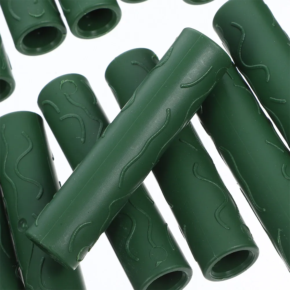 36Pcs Garden Stake Connectors Plastic Straight Pipe Plant Support for Greenhouse Climbing Trellis Adjustable Weather Resistant