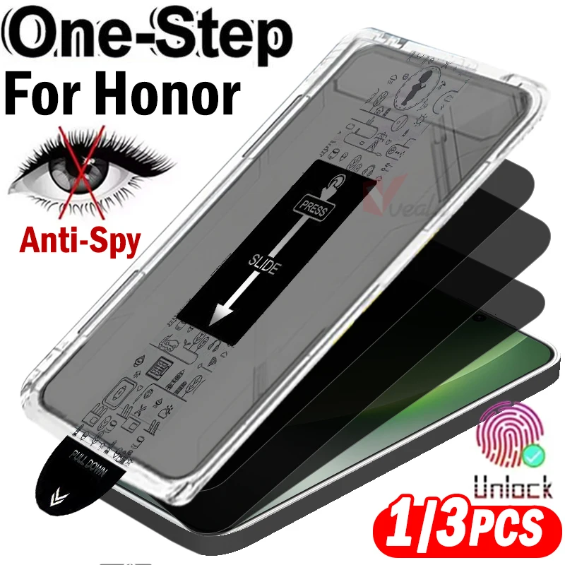 

Premium Privacy Unlock Glass for Honor Magic 8 7 GT Pro Screen Protector for Honor 500 Pro Glass Dust-Free Easy Installation Kit