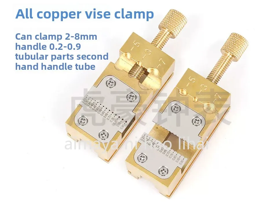 Watch Repair Brass Bench Clamp Head Pointer Pipe Clamp Wheel System Desktop Fixed Seat Gangyuan Precision Watch Tools
