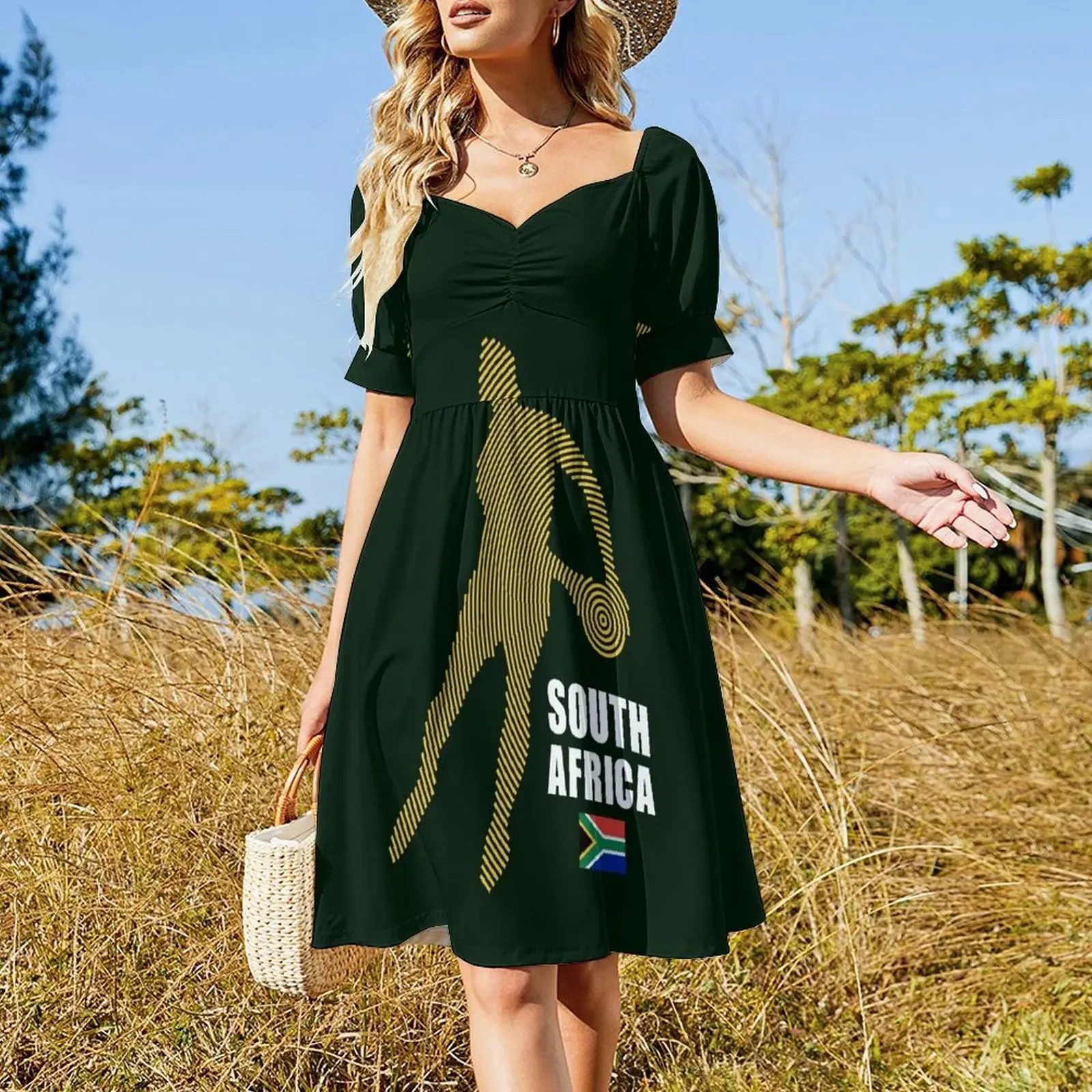 South Africa Flag Rugby Player Sleeveless Dress Women's dress dresses for womens 2025 Dress