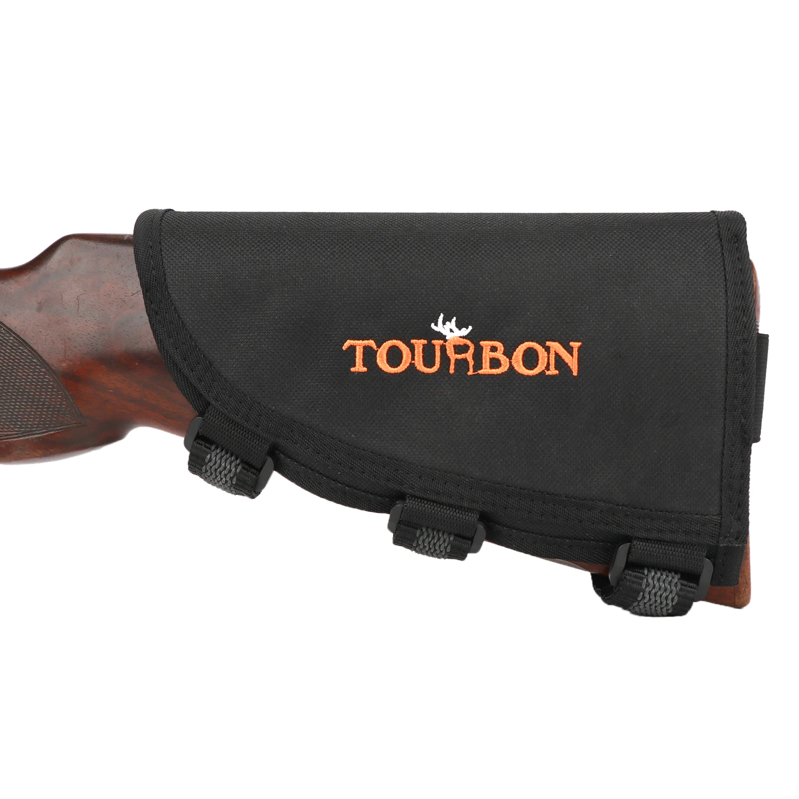 Tourbon Hunting Gun Accessories Buttstock Sniper Rifle Cheek Rest with 3 Adjustable Pads Bullet Cartridges Holder Right Handed