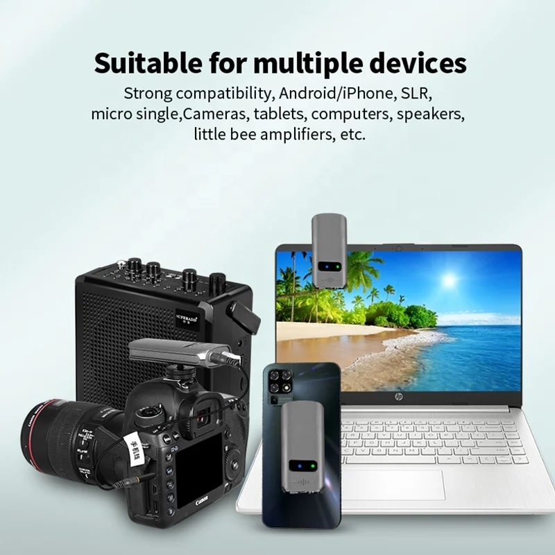 Microfono wireless TLF Xtuga Lavalier per smartphone e DSLR