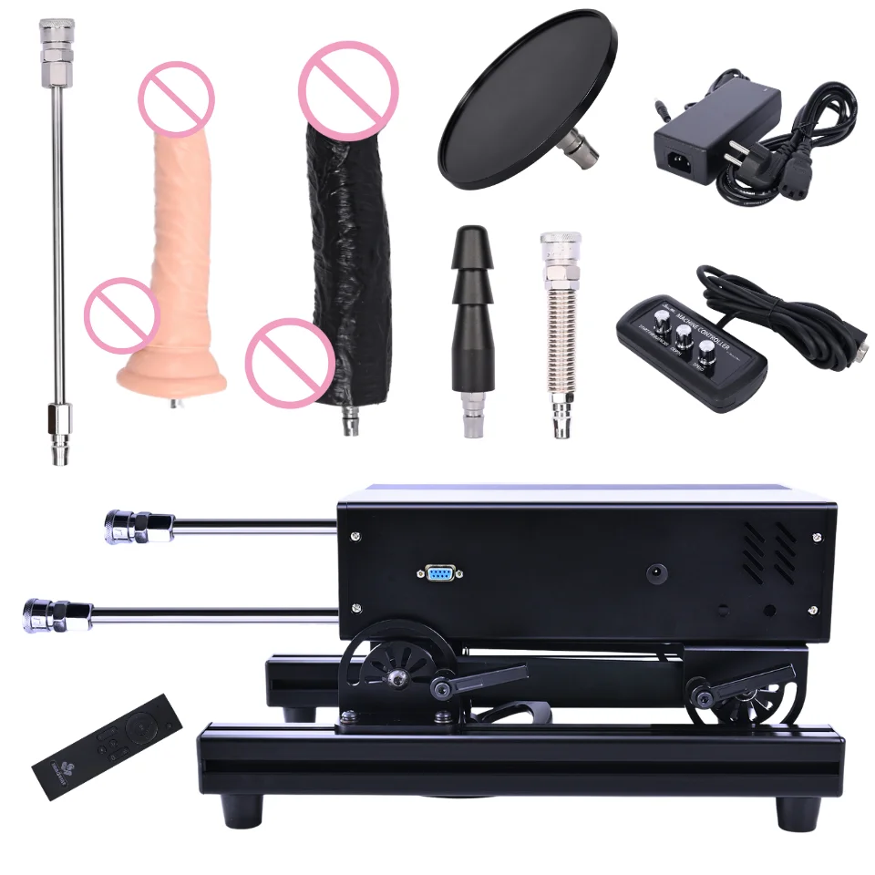 Rough Beast 120W Sex Machine with Dildo 1-15cm Thrusting Love Machine Remote Control for women and men 200W Powerful Sex Machine
