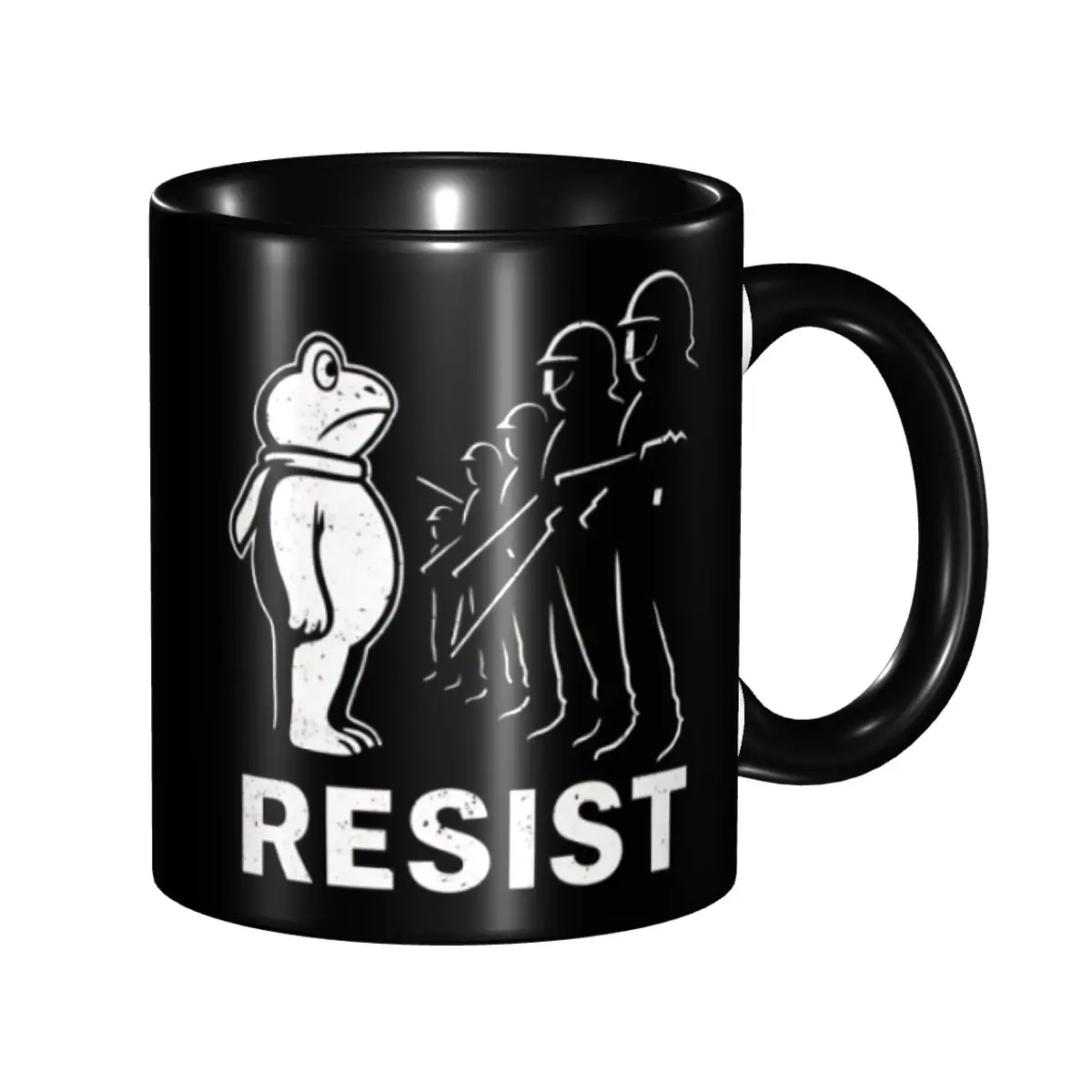 

2025 Portland Frog Protest Resist Portland Frog Protest Resist Merch Mug Kawaii Tea Cup