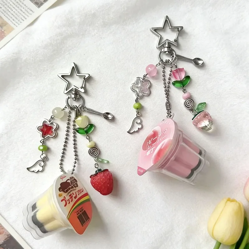 

Original Ornaments Cute Simulation Three-dimensional Fruit Series Keychain Card Book Ornaments Girlfriends Jewelry