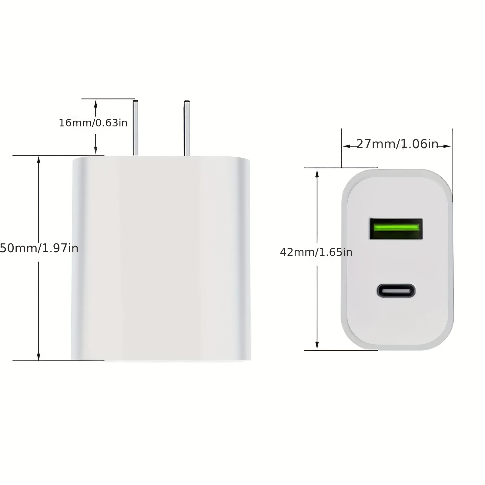 2pcs Fast Charger Fast Charging With Data Cable Power Adapter Wall Fast Plug For Iphone13 Apple Phone PD20W Fast Charging Head image 2