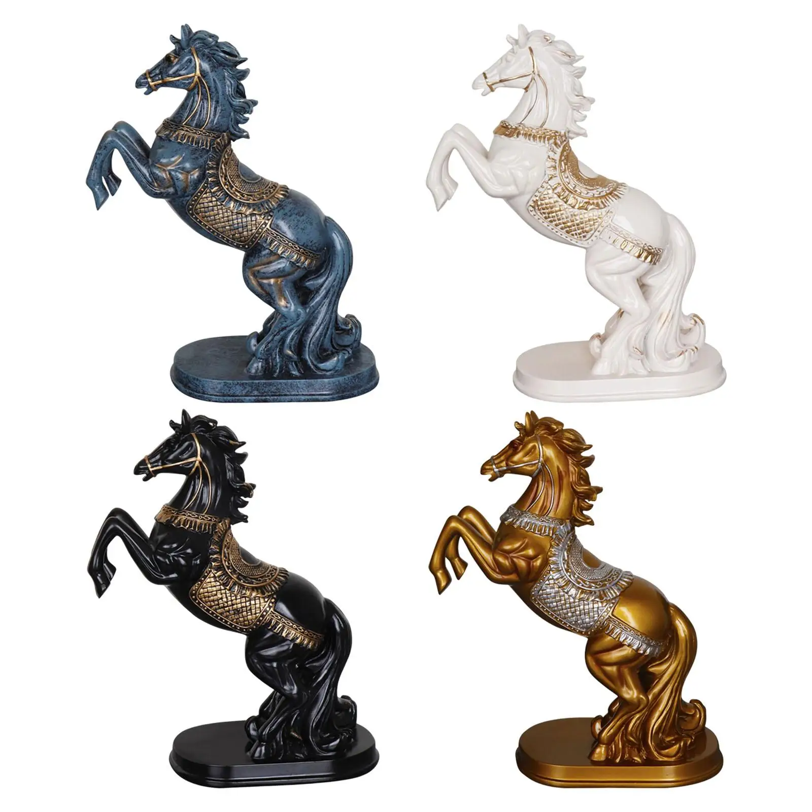 

Скандинавская статуя лошади, фигурка животного, скульптура для декора настольного шкафа