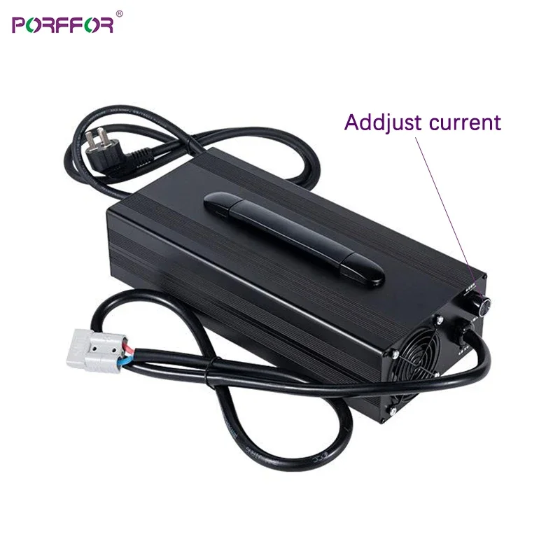 220v 20 amp 5A-25A 48v 60v lead acid battery charger smart gen heavy duty inverter LTO car charger for electric car battery