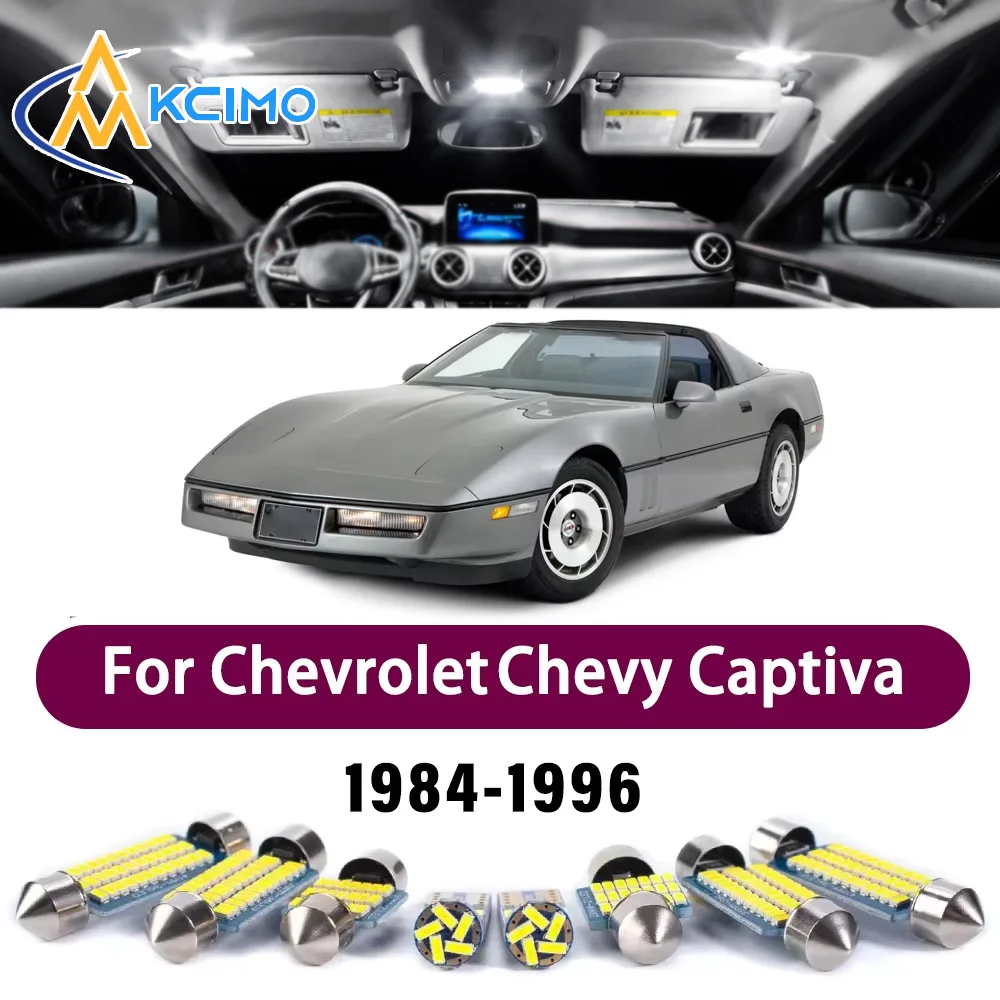 

Premium LED Interior Lighting Kit for Chevrolet Corvette C4 1984-1996 1985 High-Quality Error-Free Dome Map Trunk Auto Lamps