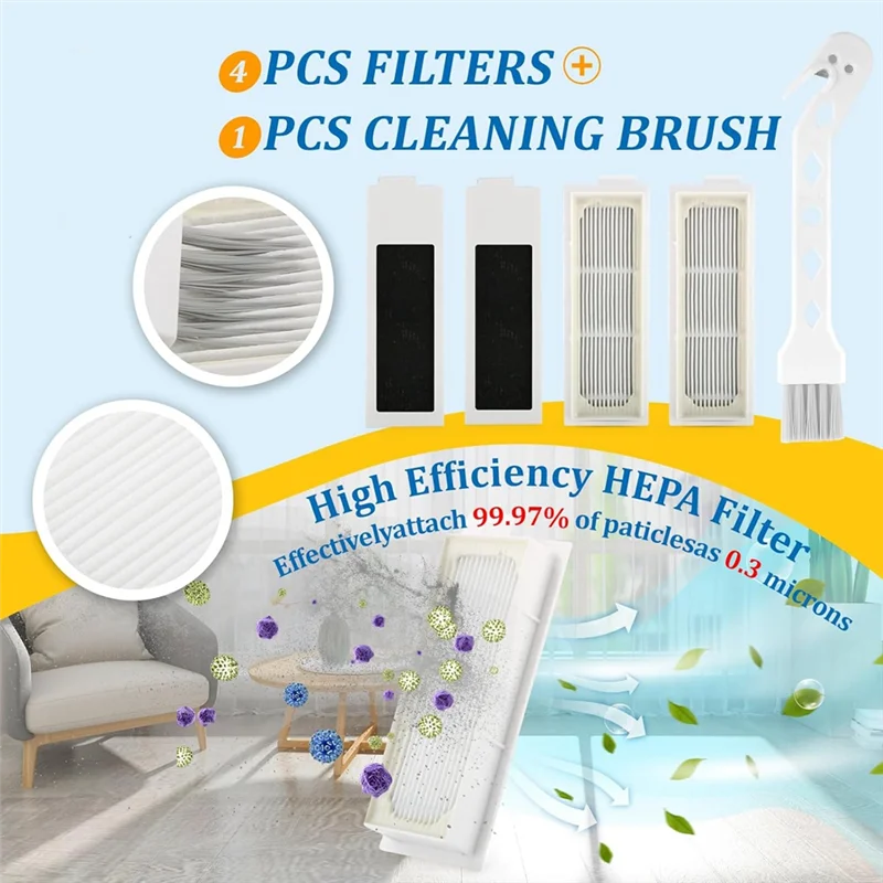 

A55X-Replacement Parts For Ecovacs Deebot T20 Omni / T20e Omni Vacuum Cleaner Parts Main Side Brush Hepa Filters Mop Bags