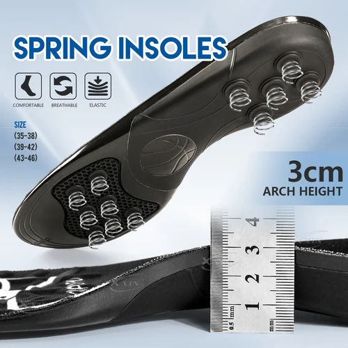 Imagen 2 del producto 【Xxin】plantilla de Gel de silicona para primavera, almohadilla elástica para zapatos deportivos, plantillas acolchadas para baloncesto, talla 35-46