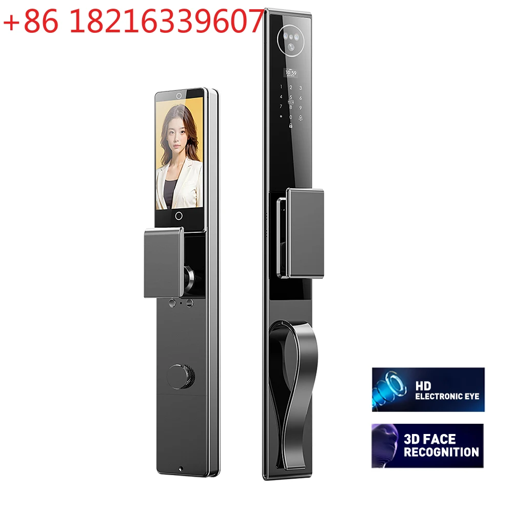 

Умный замок TAO с автоматическим 3D-распознаванием лица и отпечатков пальцев, цифровой, без ключа, с интеграцией в облачную систему Tuya и Wi-Fi, алюминиевый сплав