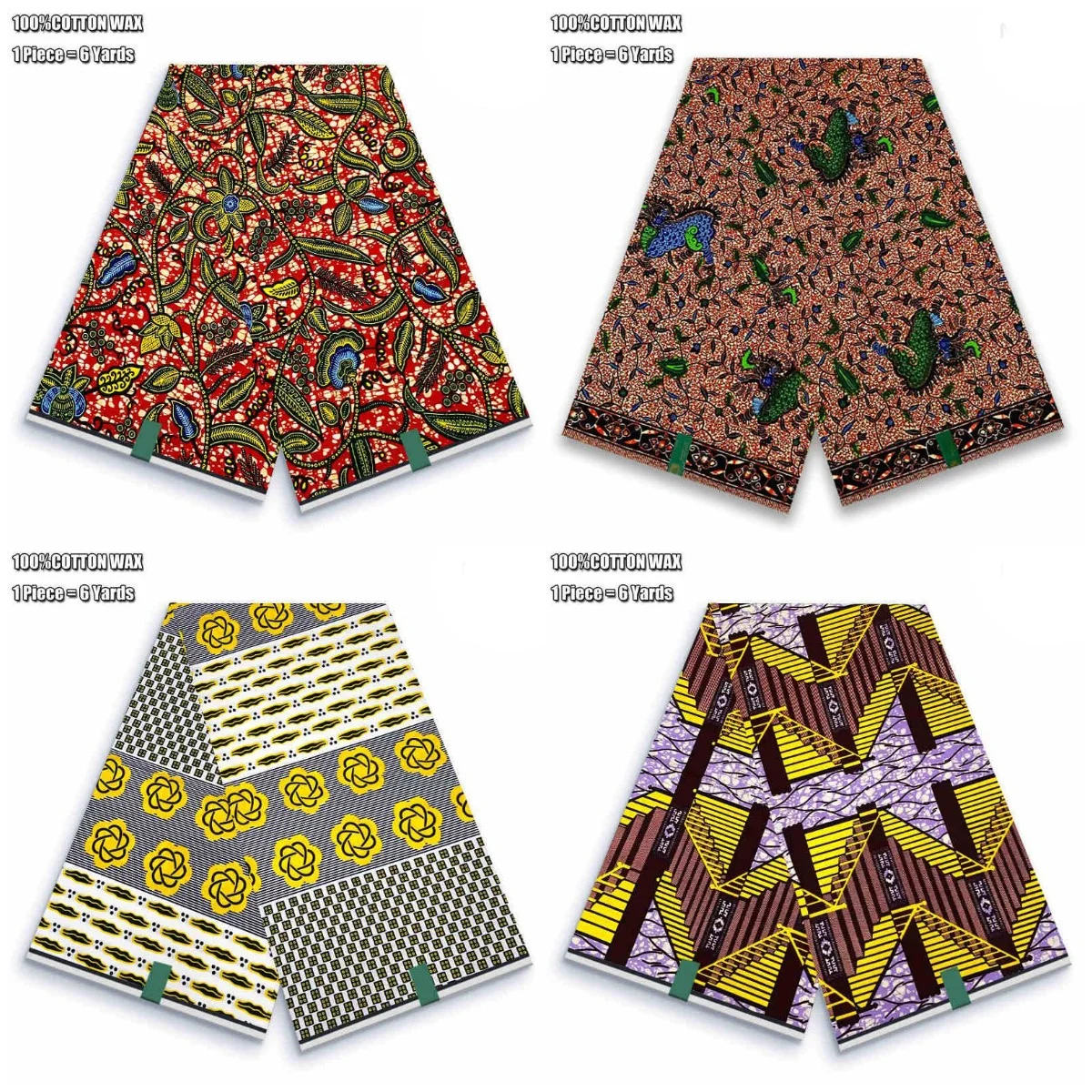 

2025 New High Quality Veritable Original African Wax Printed Fabric Real Nigerian 100% Cotton Ankara Wax Fabric Soft Spuer Batik